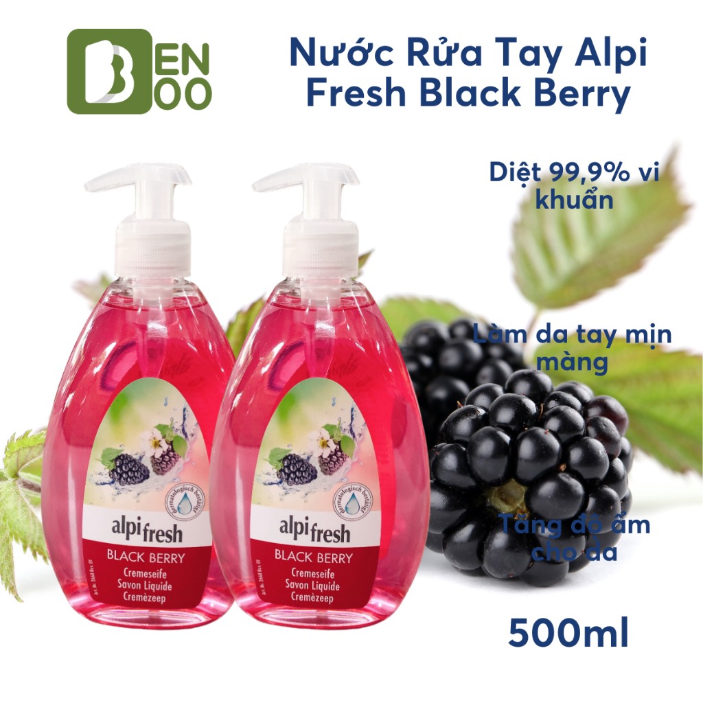 Nước rửa tay Alpi Fresh hương quả mọng 500ml Đức