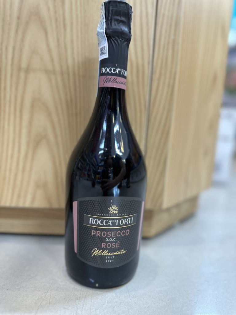Rượu vang nổ chát Rocca Dei Forti Prosecco Rose Ý 11,5%vol 750ml