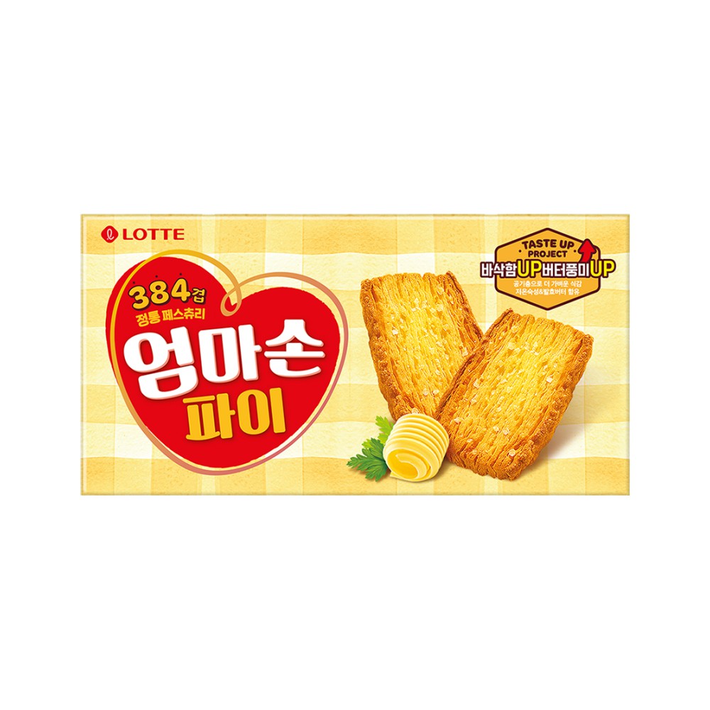 Bánh quy Ummasol Pie Lotte Hàn Quốc 127g