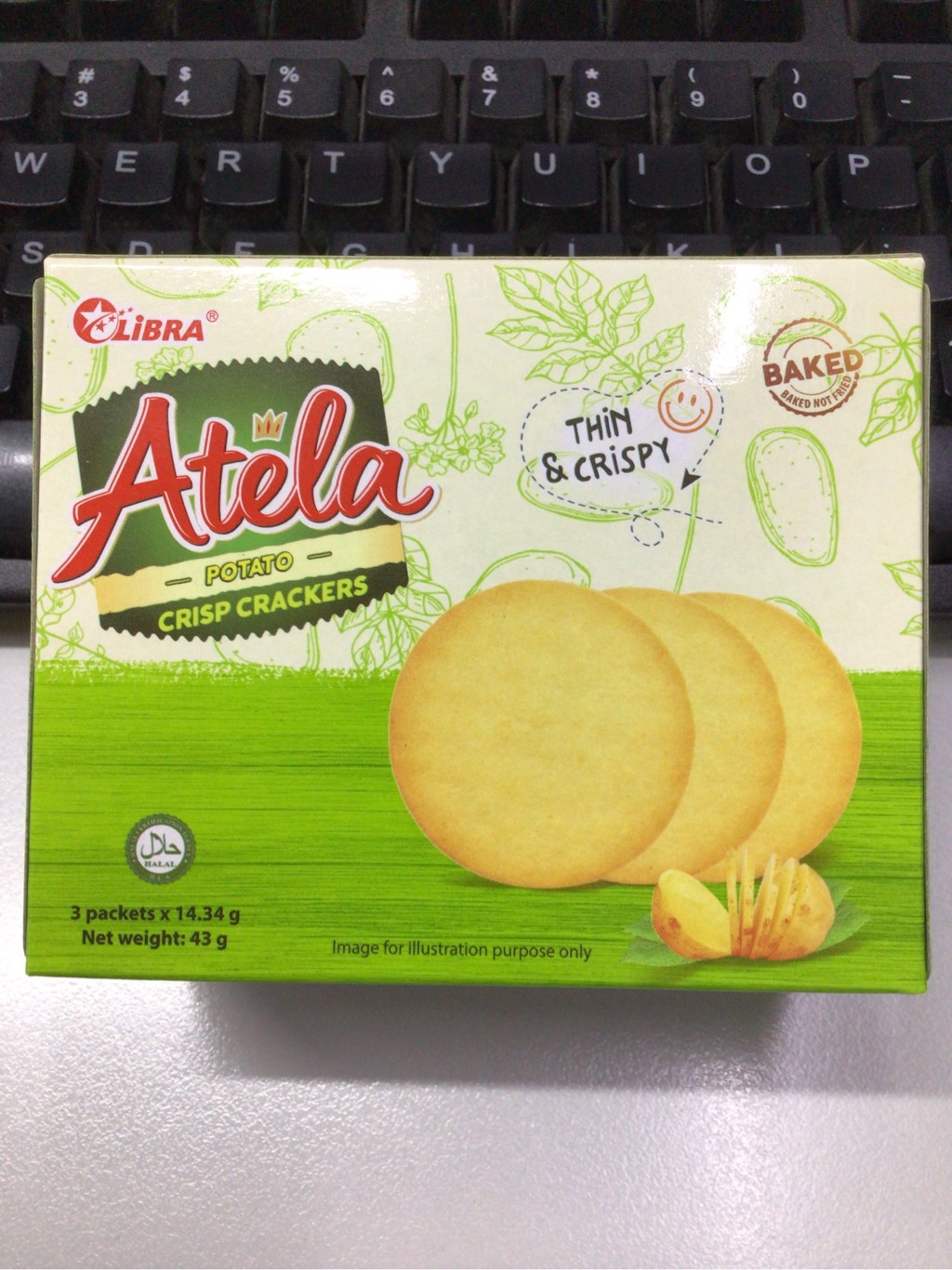 Bánh lễ Atela khoai tây xanh 43g