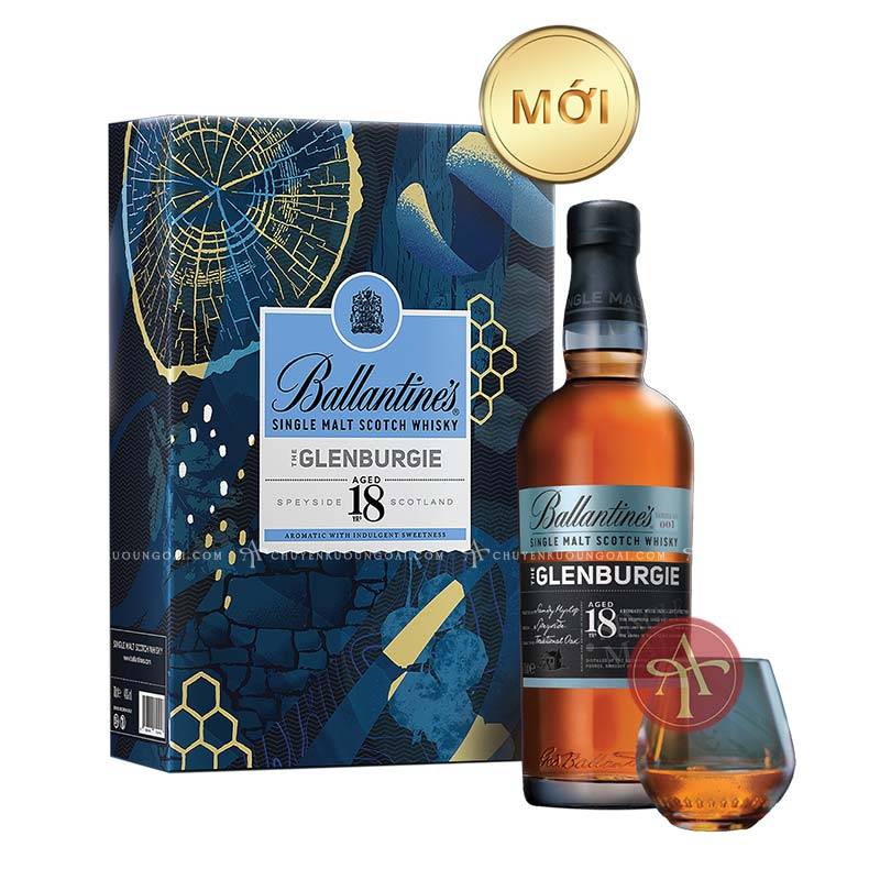 Rượu Ballantine's 18 hộp quà 40%vol 700ml