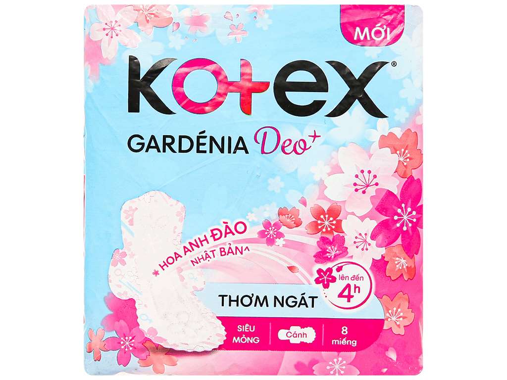 BVS Kotex Gardenia Deo hoa anh đào ban ngày có cánh 8M 23cm