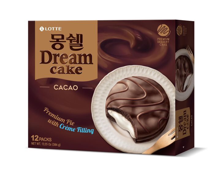 Bánh Chocopie Lotte Dream cake vị cacao Hàn Quốc 408g