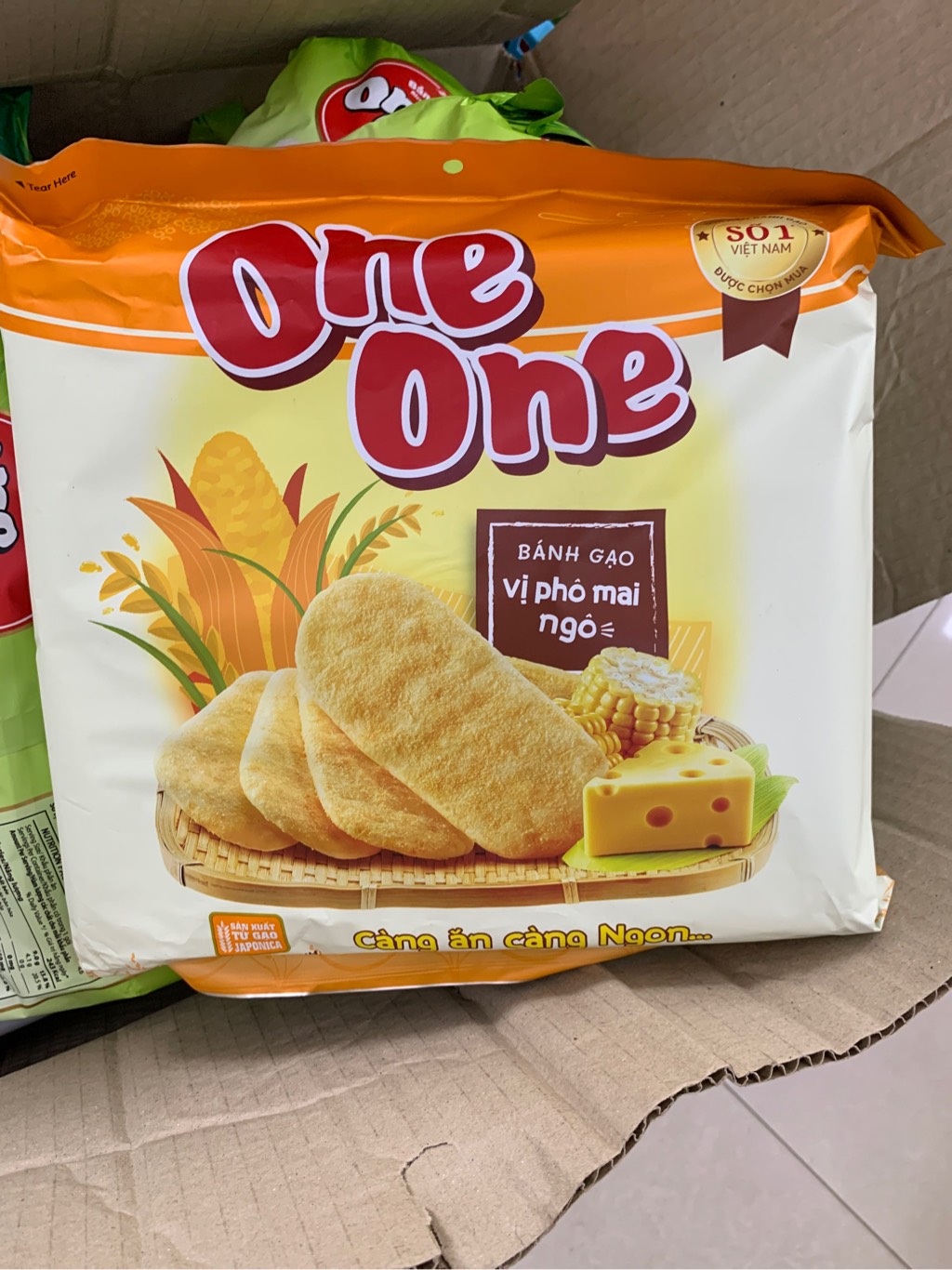 Bánh gạo One One vị phô mai ngô 160g