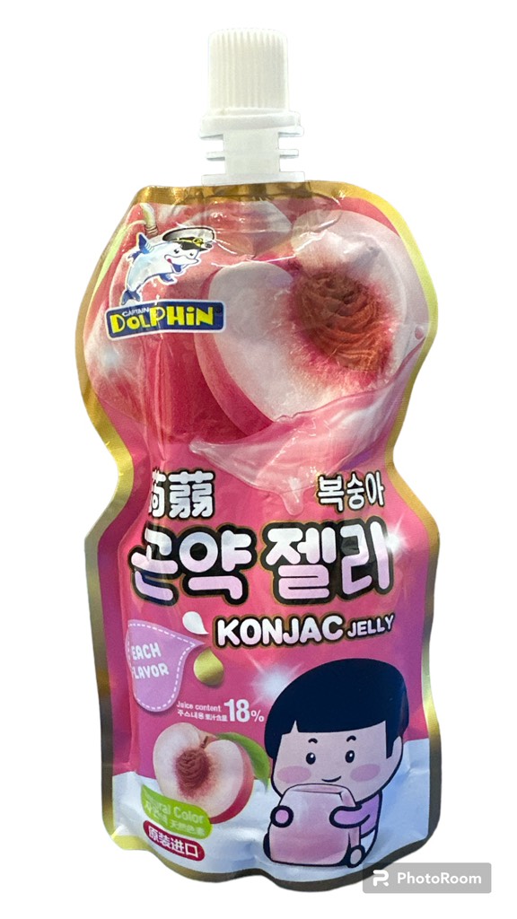 Thạch túi vị đào Konjac Malaysia 130g