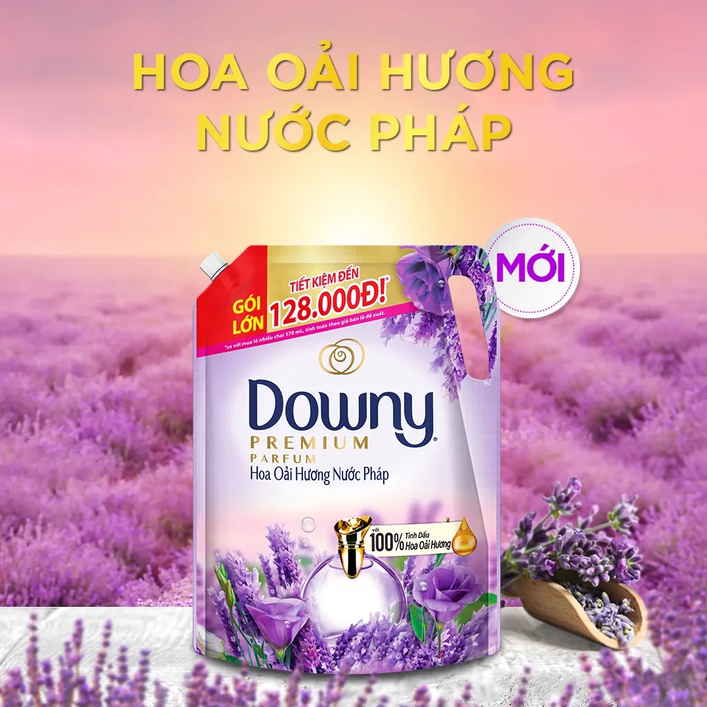 Nước xả vải Downy hoa oải hương nước Pháp 2,5L