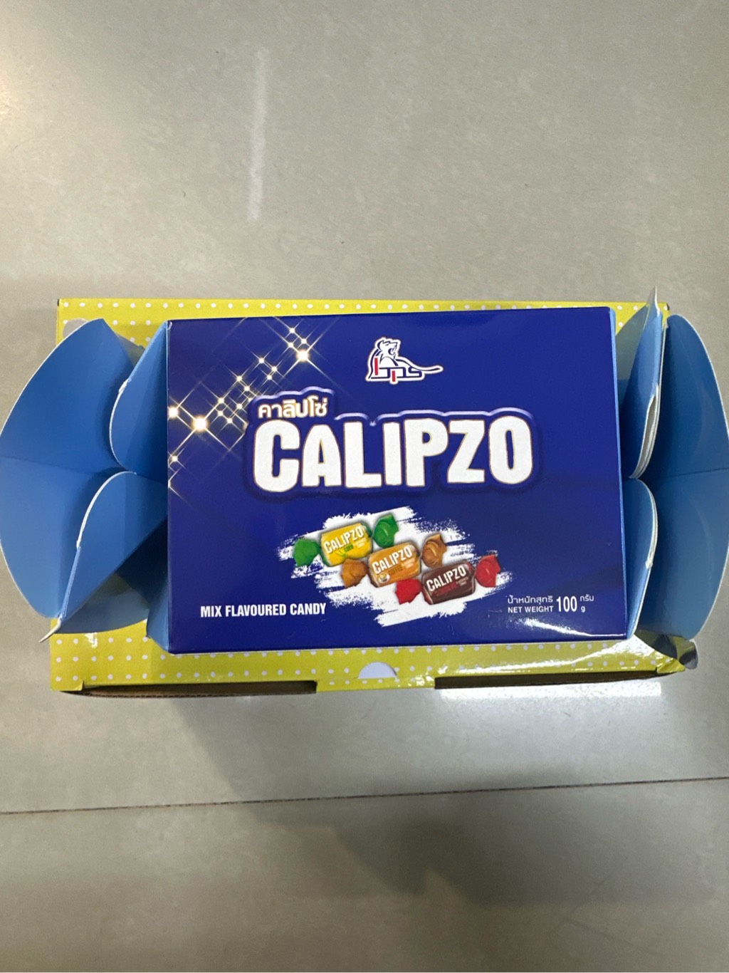 Kẹo Calipzo Mix hình xoắn Thái Lan 100g