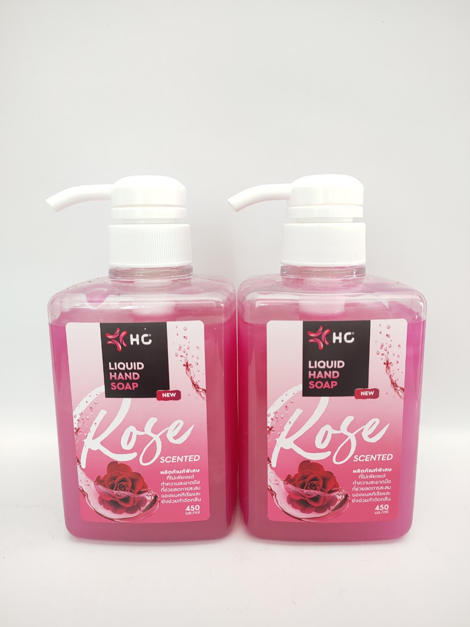 Nước rửa tay diệt khuẩn HC hương hoa hồng 450ml