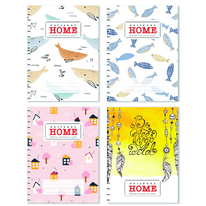 Sổ lò xo Note book Home A4 200T - 6331