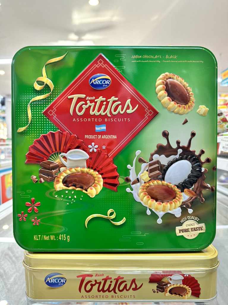 Bánh quy Tortitas Arcor Argentina hình quạt 415g