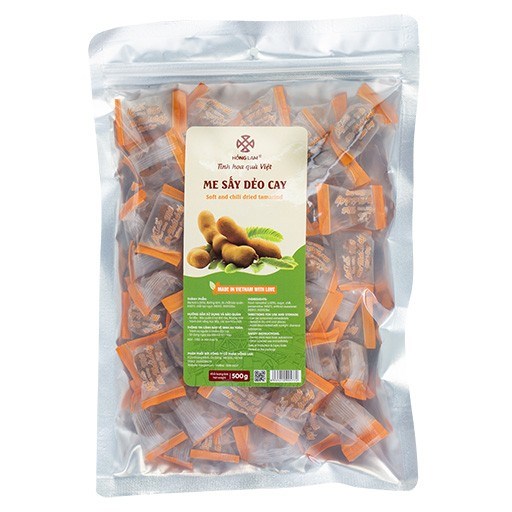 Me sấy dẻo cay Hồng Lam 200g