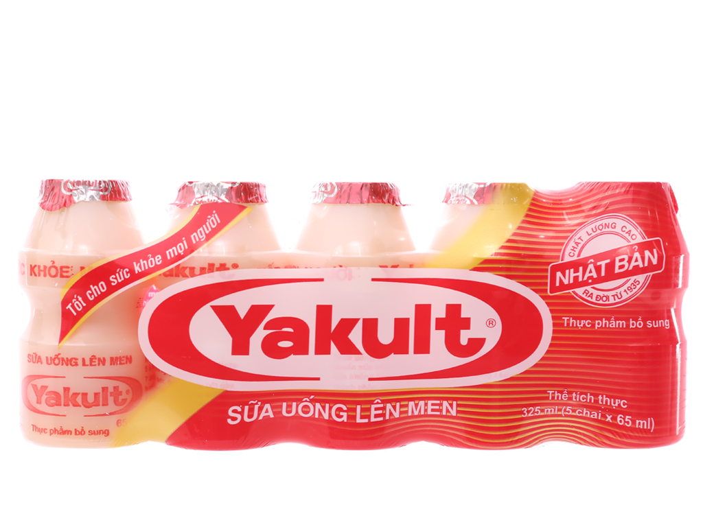 Sữa uống len men Yakult (5chai*65ml)