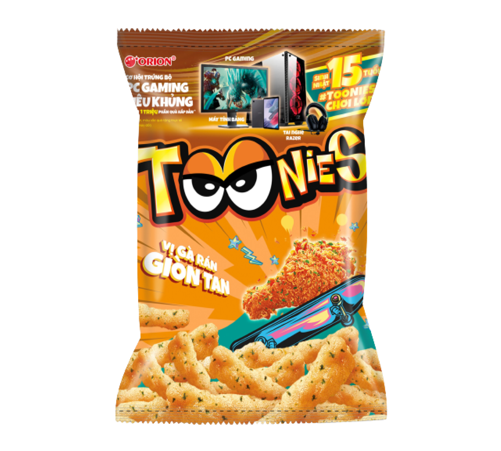 Snack Toonies vị gà rán 70g