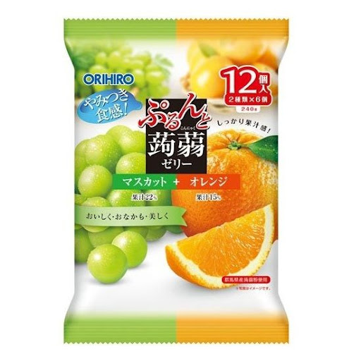 Thạch Orihiro cam và nho Nhật Bản 240g