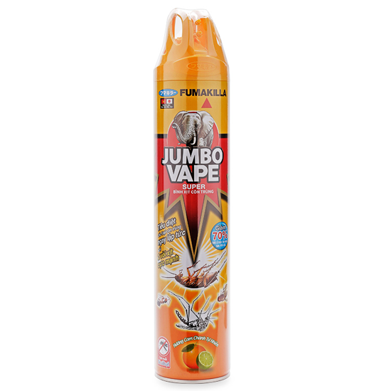 Bình xịt côn trùng Jumbo hương cam chanh 600ml