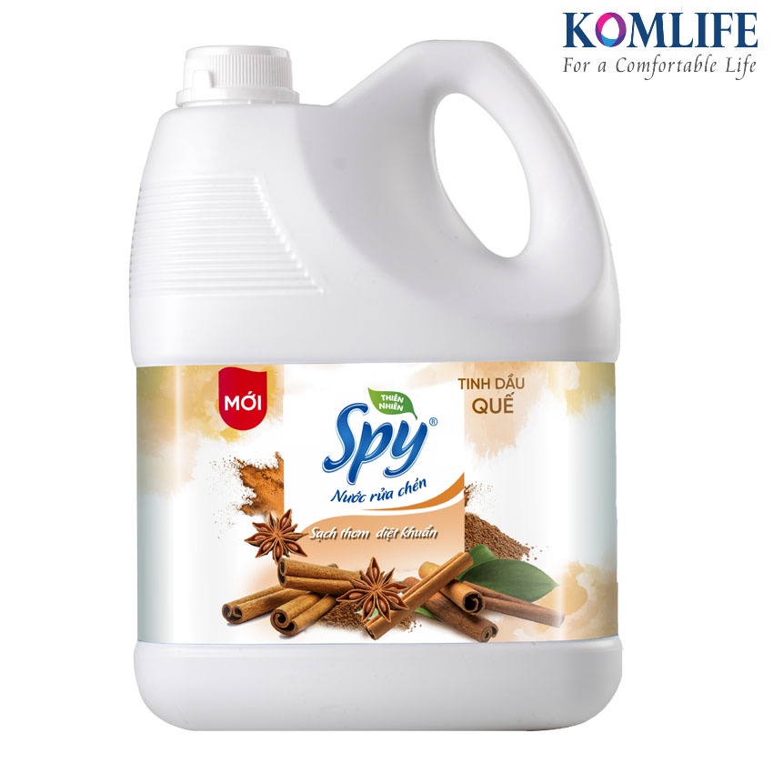 Nước rửa chén Spy tinh dầu quế 3,6L
