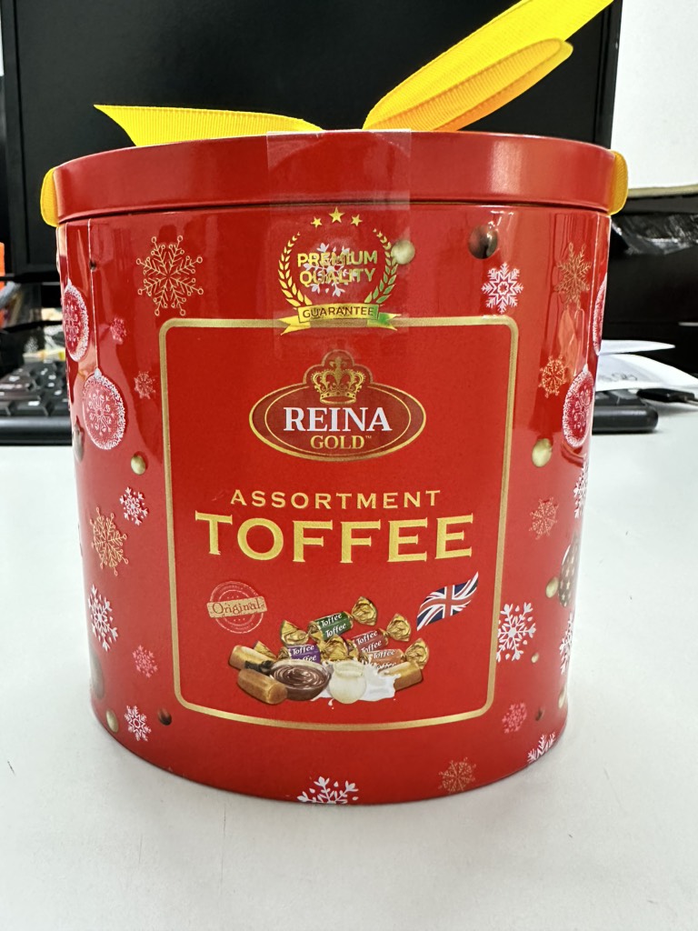 Kẹo thập cẩm Toffee Malaysia hộp nơ 120g