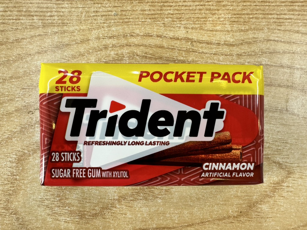 Kẹo gum Trident không đường - vị quế Thái Lan 50,4g