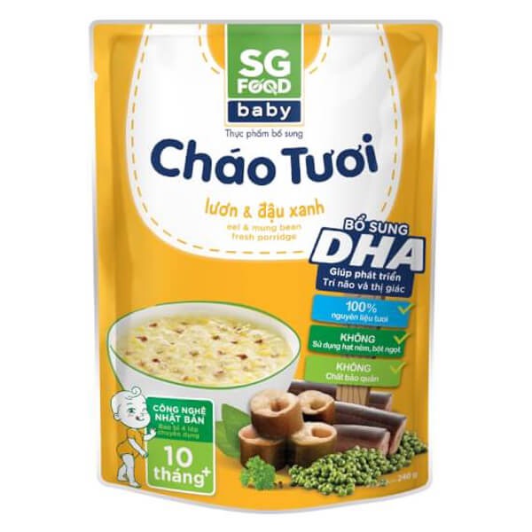 Cháo tươi lươn đậu xanh SGFood 240g