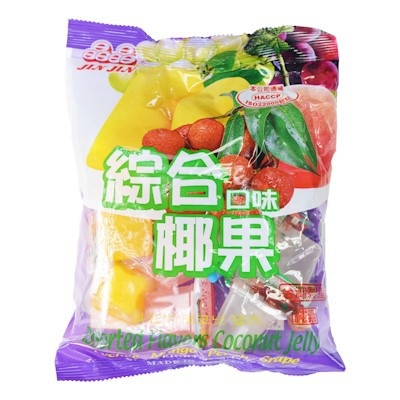 Thạch dừa vị tổng hợp Jin Jin Đài Loan 400g