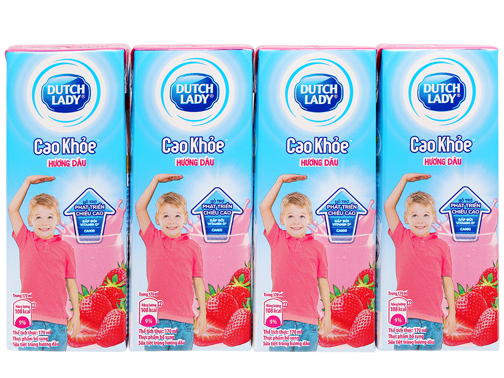 Sữa cao khỏe CGHL hương dâu 170ml