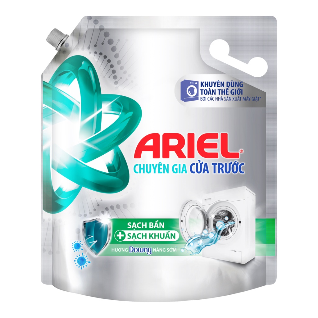 Nước giặt túi Ariel cửa trước nắng sớm 3,2kg