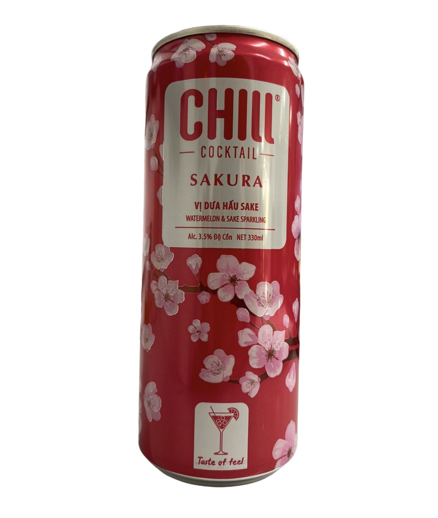 Nước cocktail vị dưa hấu sake Chill sakura 330ml