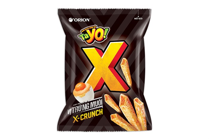 Bim bim Tayo X - Crunch vị trứng muối 28g
