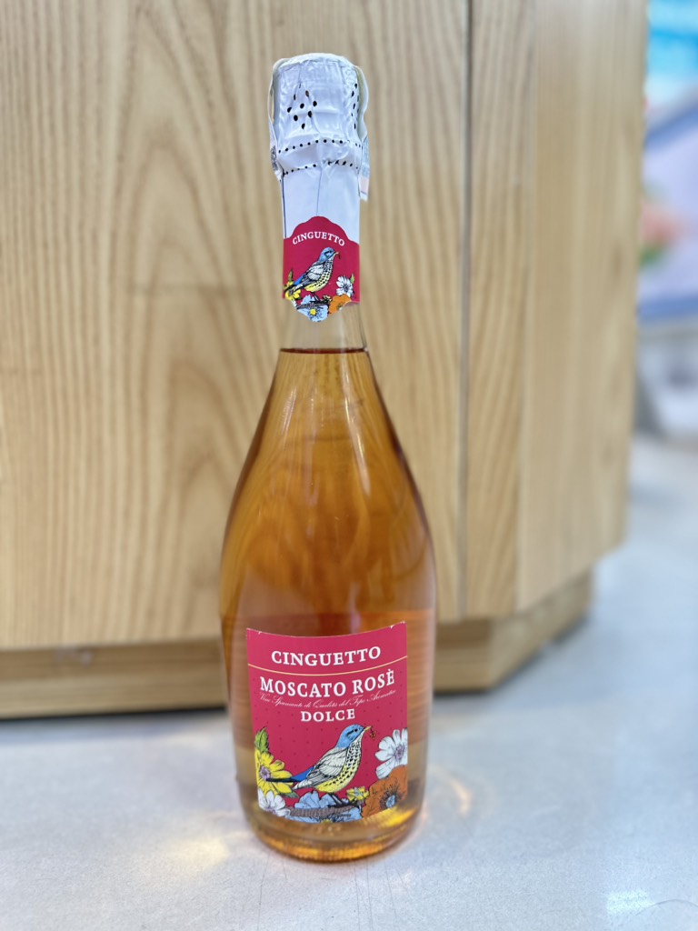 Rượu vang nổ ngọt Moscato Rosè Dolce Ý 7%vol 750ml