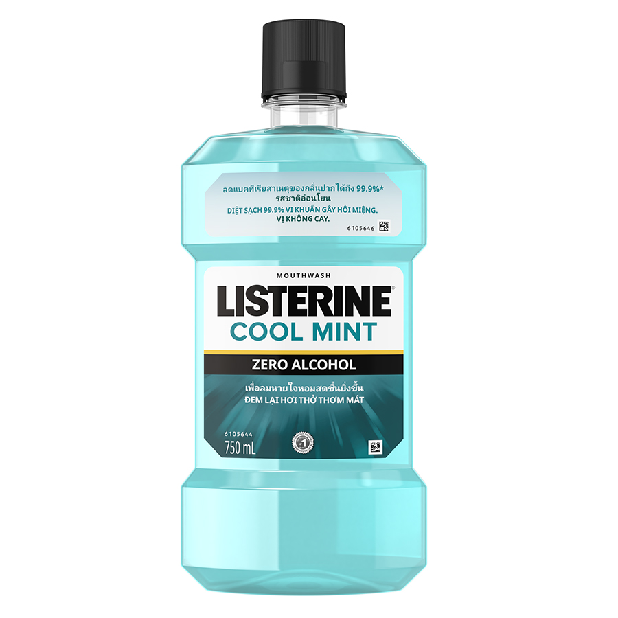 Nước súc miệng Listerine Zero không cay 750ml Thái