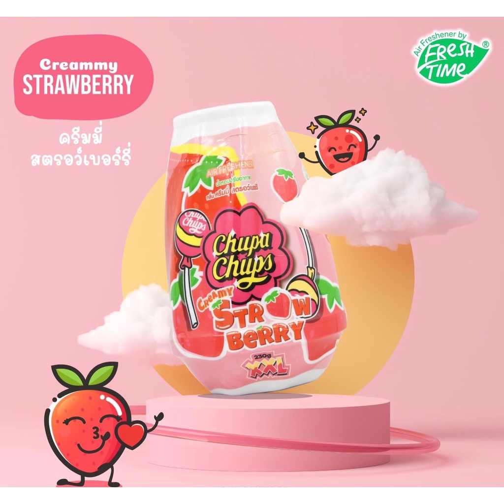 Sáp thơm Chupa Chups hương kẹo dâu 230g Thái Lan