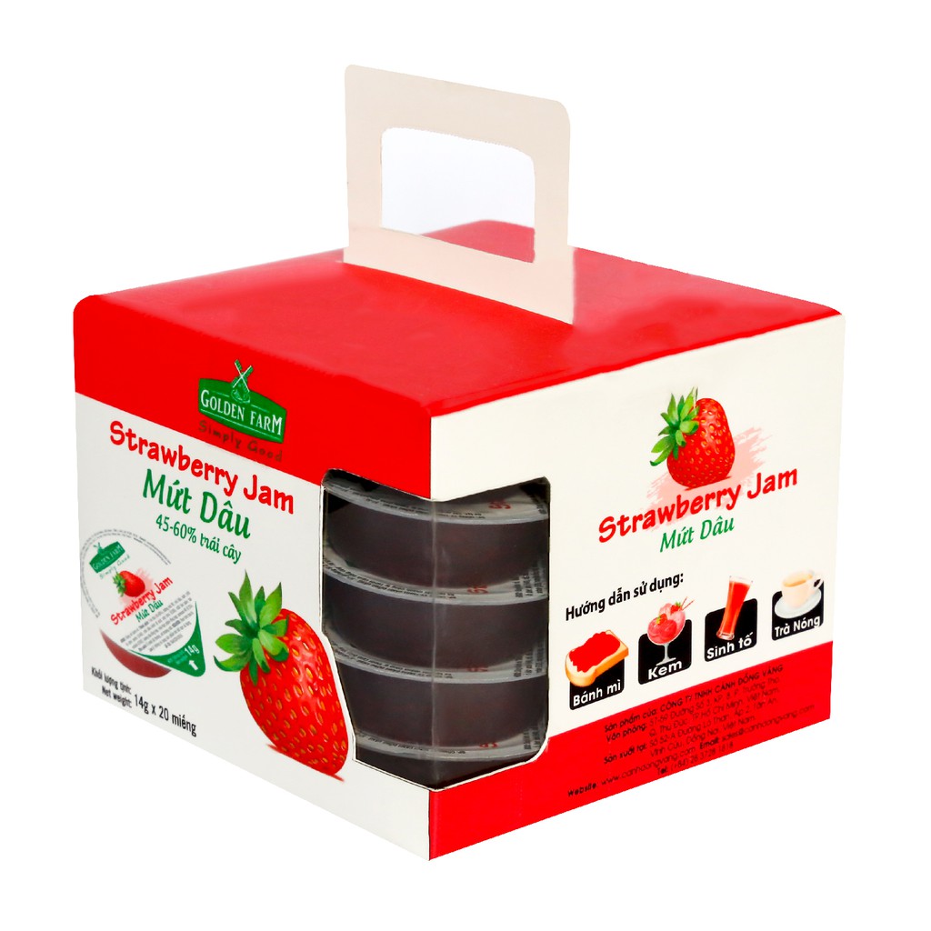 Mứt Dâu Golden Farm 280g