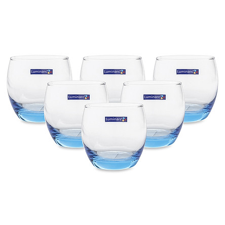 Bộ 6 cốc thấp thuỷ tinh Luminarc Salto Blue 320ml