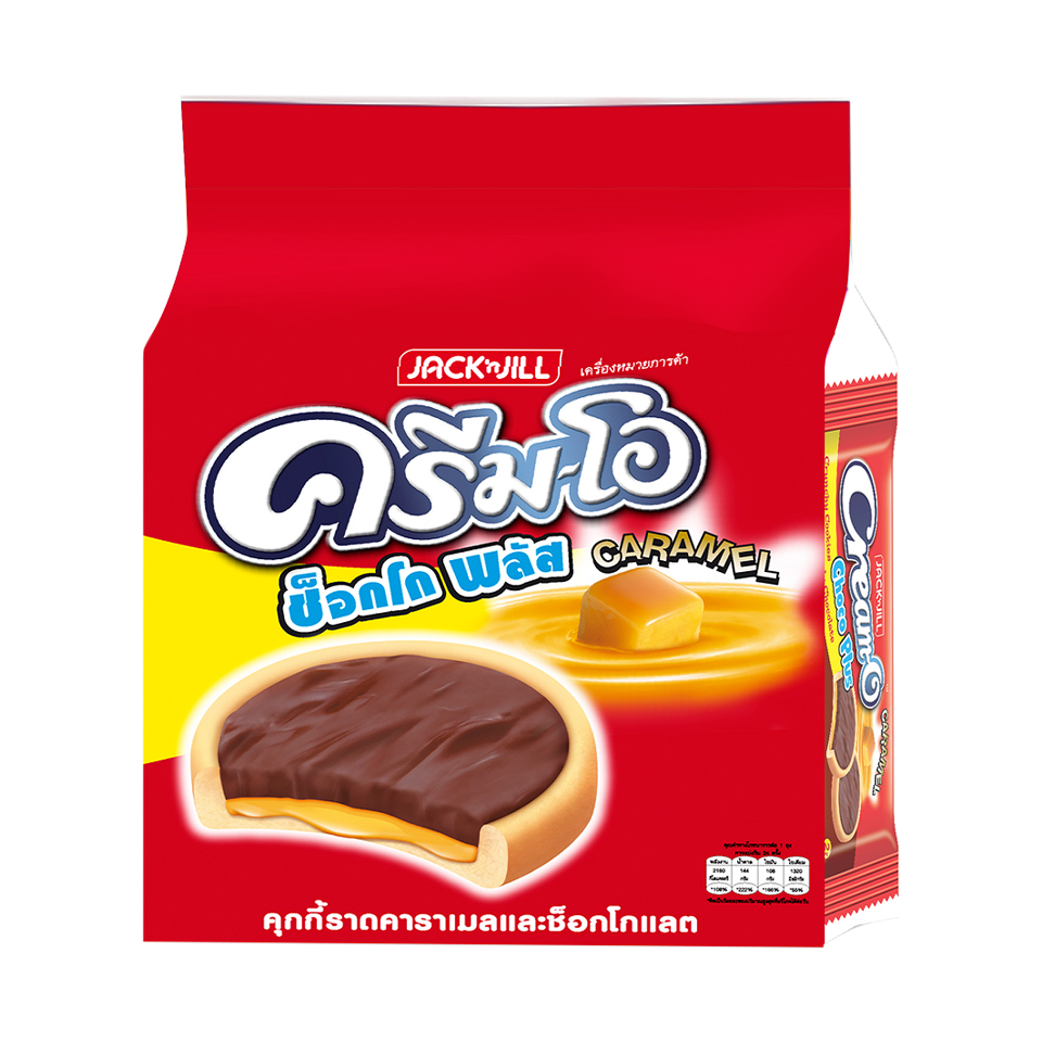 Bánh Creamo Thái đỏ caramen bọc socola 312g