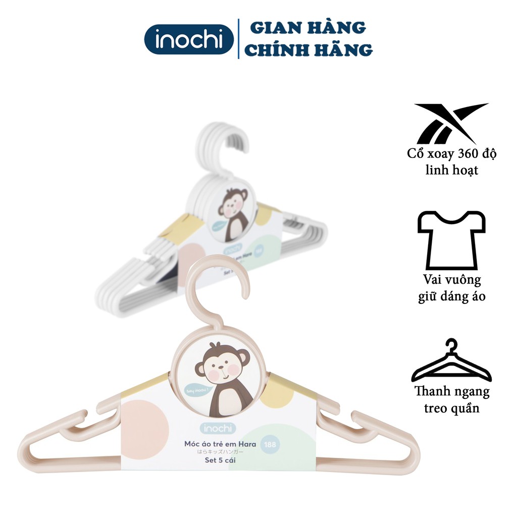 Set 5 Móc áo trẻ em Hara Inochi 188