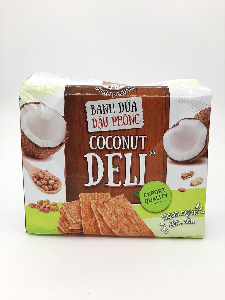 Bánh dừa nướng đậu phộng Deli 170g