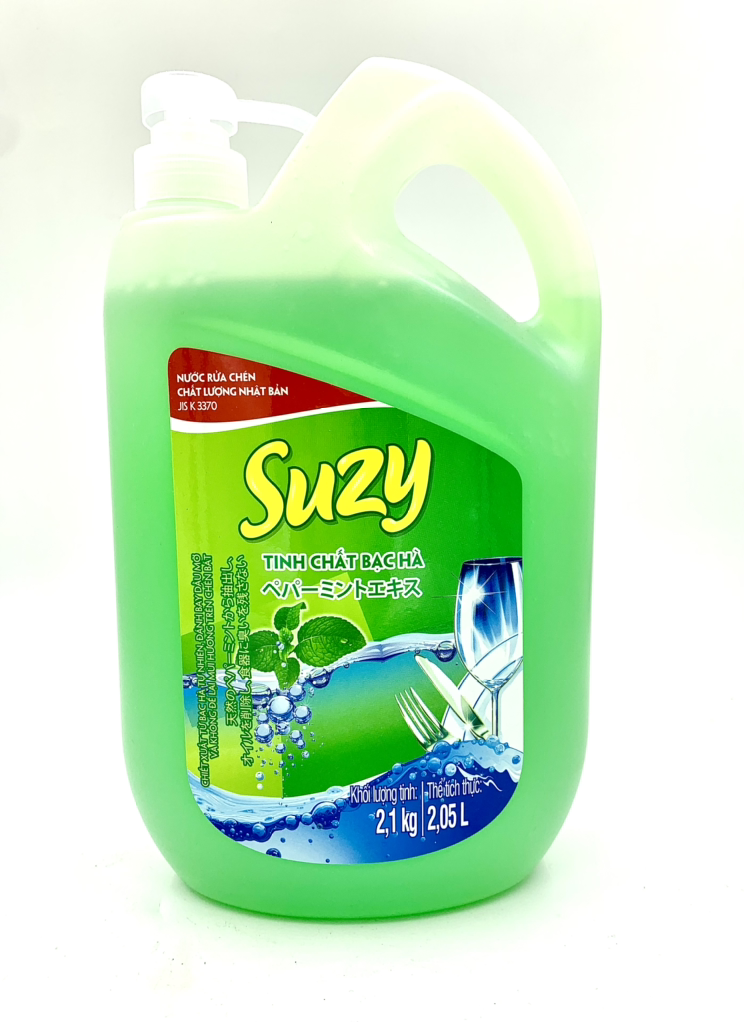Nước rửa chén SUZY Bạc hà 2,1L