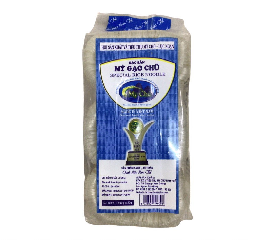 Mỳ gạo chũ Lục Ngạn sợi nhỏ 500g