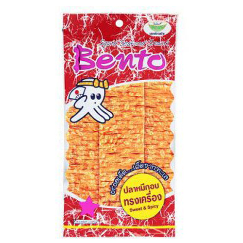 Snack mực Bento tẩm gia vị cay Thái Lan 24g