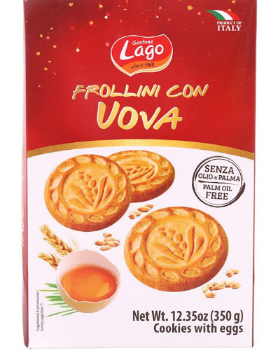 Bánh quy bơ Lago Frollini Con Vova Ý 350g