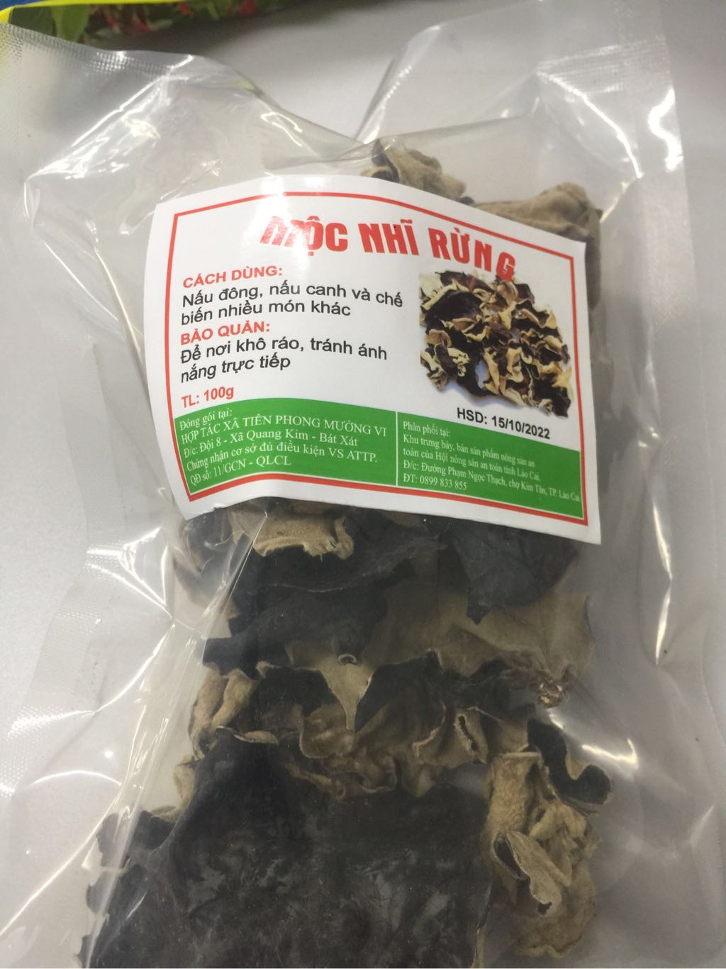Mộc nhĩ rừng Sapa 100g