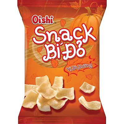 Snack bí đỏ Oishi vị bò nướng 35g