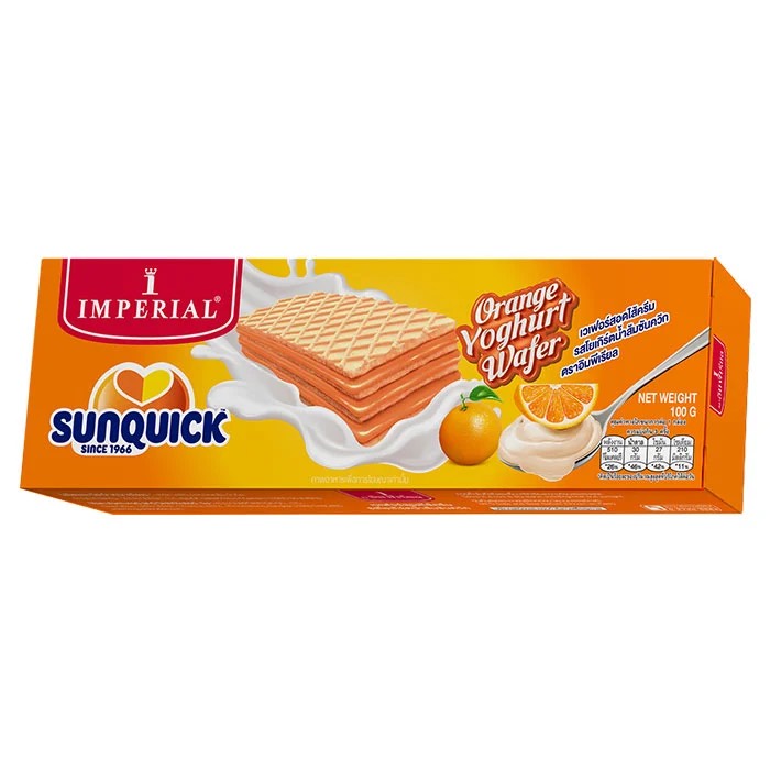 Bánh xốp hương cam Sunquick Yoghuth Imperial 100g Thái Lan