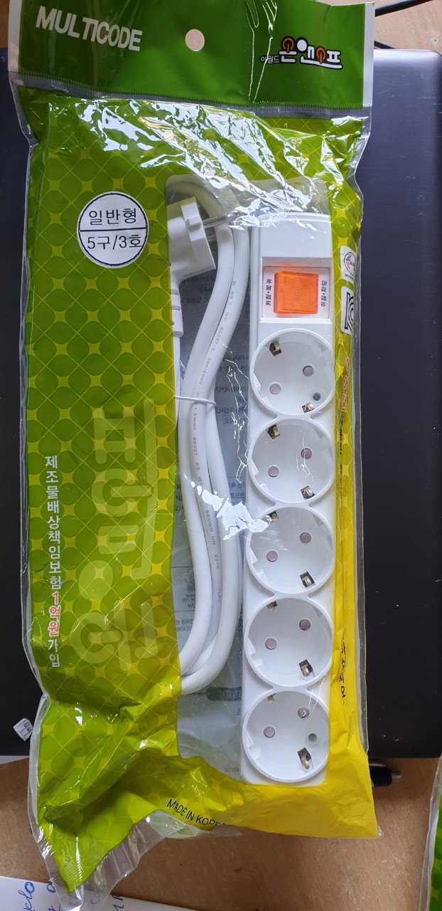 Ổ điện 5 chân dây 3m Multicode Hàn Quốc