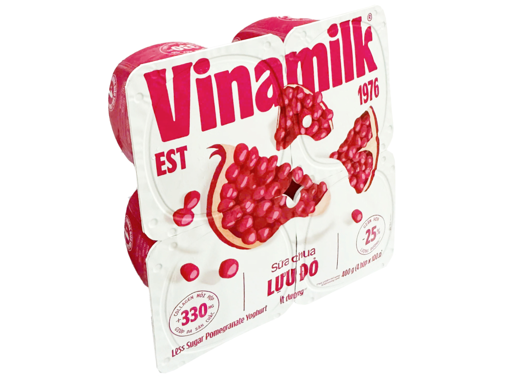 Vinamilk sữa chua lựu đỏ ít đường 100g
