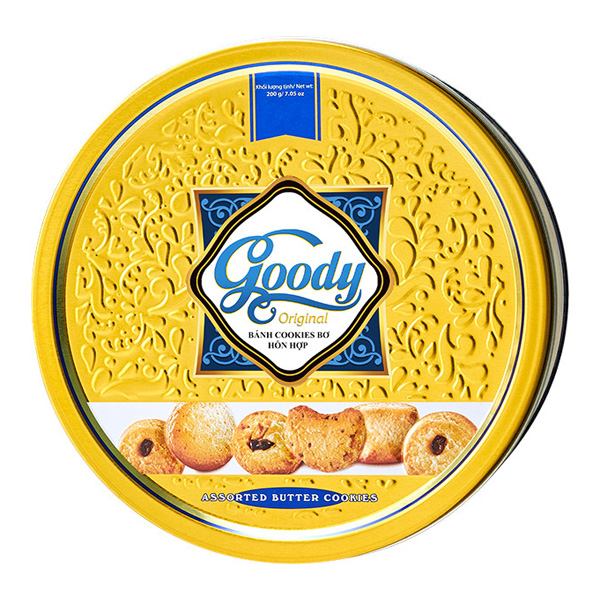 Bánh Cookies bơ hỗn hợp Goody 200g