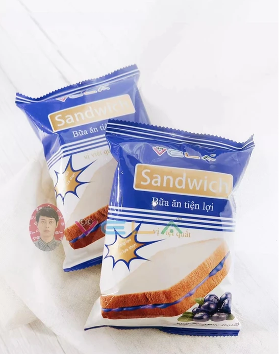 Bánh mì sandwich VELA vị việt quất 45g