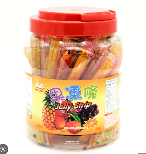 Thạch vị trái cây Jin Jin Jelly Strip Đài Loan 1000g