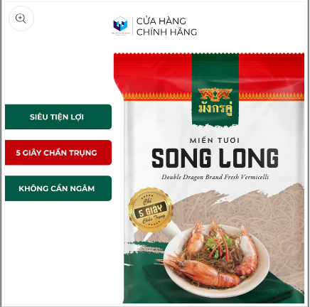 Miến tươi Song Long Double Dragon 200g
