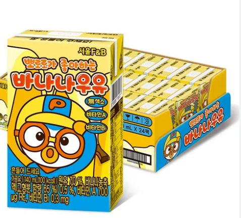 Sữa Pororo F&B chuối Hàn Quốc 140ml